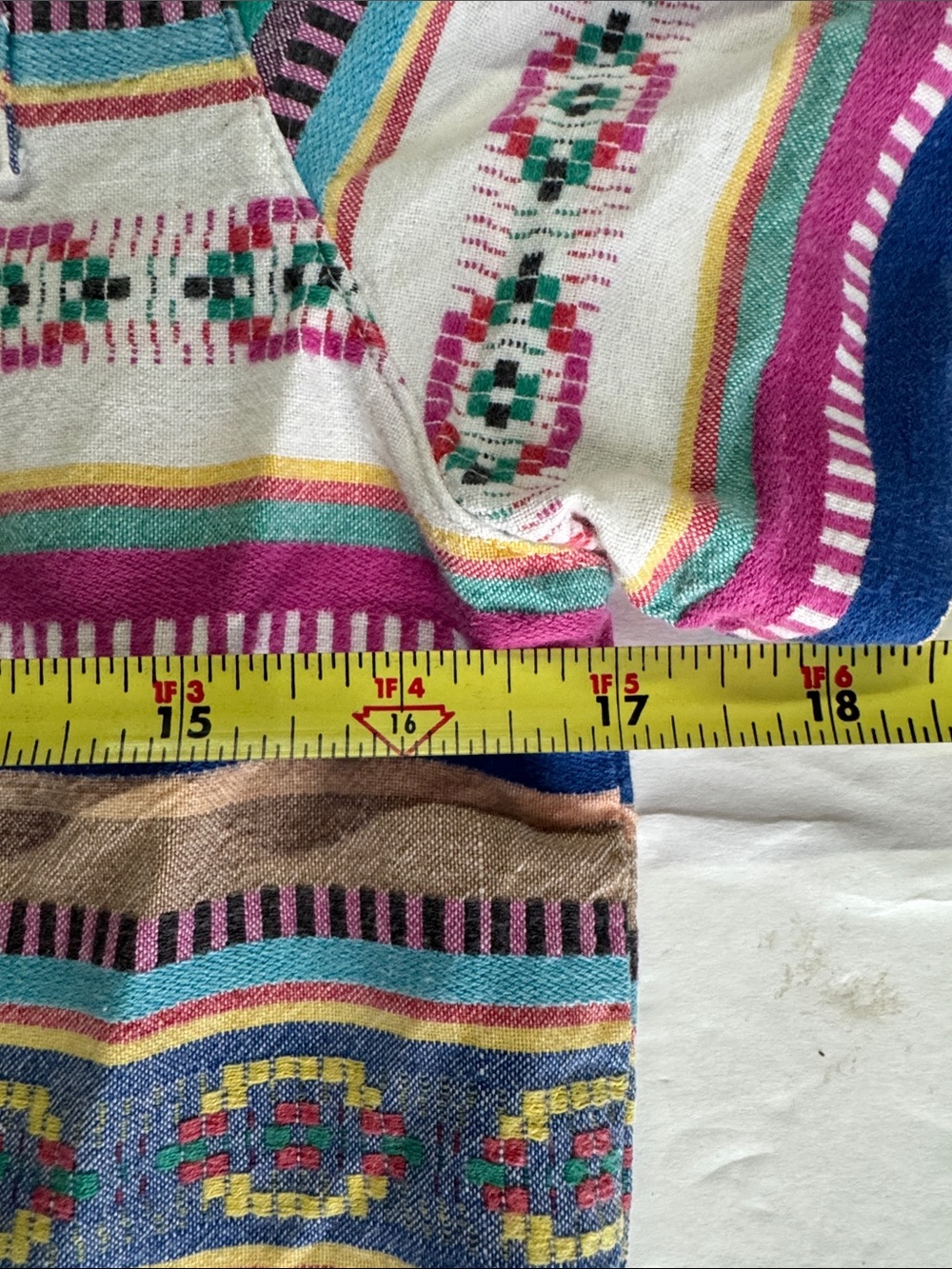 Cabin Creek Striped Multi-Color Cotton Top M vintage button up short sleeve - Picture 9 of 10
